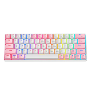 Đa chức năng 63 phím Bàn phím 60% RGB LED Backlit Bàn Phím Cơ khí teclado gamer có dây Ergonomic mini chơi Game bàn phím - Product Image 2