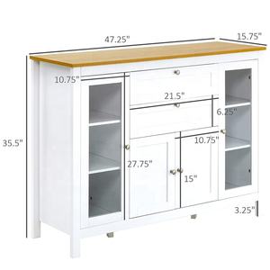 Soggiorno personalizzato moderno Buffet armadio con porta <span class=keywords><strong>in</strong></span> <span class=keywords><strong>vetro</strong></span> e cassetti - Product Image 5