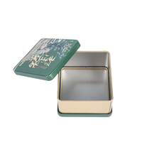 Boîte en métal carrée personnalisée pour emballage cadeau, épices, bougies, thé, bonbons, biscuits