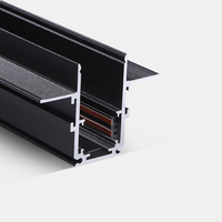 Rail de Rail magnétique en aluminium pour le plafond de la russie, éclairage de piste magnétique à Led, dc 48v