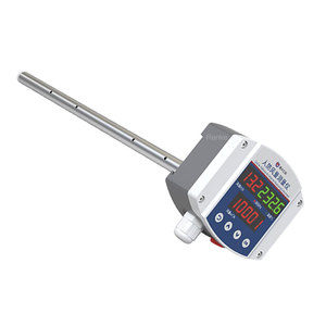 เครื่องวัดการไหลของอากาศในท่อ จอแสดงผล LCD เครื่องส่งสัญญาณความเร็วลม RS485 เครื่องมือวัดปริมาณอากาศสำหรับระบบระบายอากาศ - Product Image 3