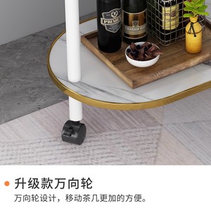 Nordic-style minimalist luxury sofa side <b>table</b> with marble pattern, new style <b>small</b> coffee <b>table</b>, sofa side cabinet, solid wood - Product Image 3