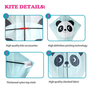 Usine chinoise Diamant <span class=keywords><strong>Panda</strong></span> Cerfs-volants Volants pour Enfants Tissu et Nylon promotionnel <span class=keywords><strong>Cerf</strong></span>-<span class=keywords><strong>volant</strong></span> Usine - Product Image 3