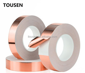Ruban adhésif <span class=keywords><strong>de</strong></span> <span class=keywords><strong>cuivre</strong></span> pur résistant aux hautes températures, feuille adhésive, protection EMI, 60 m - Product Image 2
