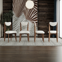 Chaises de salle à manger et de restaurant confortables à dossier haut pour coiffeuse de salon de café avec siège de cadre