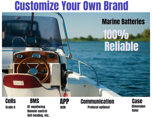 Batterie au lithium marine fiable à longue durée de vie 48V pour moteur de bateau à cycle profond 51.2V 50Ah - Product Image 4