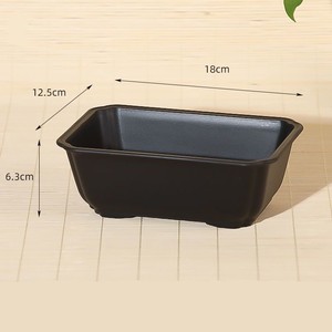 Maceta de entrenamiento de bonsái rectangular de plástico <span class=keywords><strong>pequeño</strong></span> de 18cm/7,08 pulgadas <span class=keywords><strong>para</strong></span> suculentas y árboles - Product Image 4
