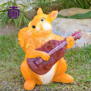 Lámpara Moderna de Fibra de Vidrio con Forma de Ardilla 3D, Escultura de Animal para Jardín, Lámpara de Césped, Decoración Luminosa en Venta - Product Image 4