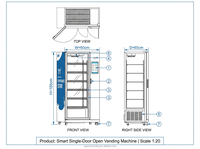 Máquina Expendedora Inteligente con Reconocimiento Visual por IA, Código QR, Apertura de Puerta, Sistema de Refrigeración y Pantalla Táctil