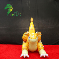 Jouet gonflable personnalisé en forme de dragon de l'usine Hongyi, chien de dessin animé en PVC avec sphère