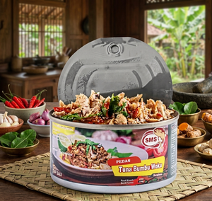 Atún enlatado en hojuelas con especias indonesias Woku, listo para comer, marisco nutritivo, alto en proteínas, bajo en grasas. - Product Image 3
