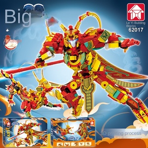 Huyền thoại Đen Wukong liu guanzhang nazha zhuge Liang Xanh Rồng Trắng Le Yi biến dạng 1:8 Great Sage MECHA mô hình xây dựng khối - Product Image 3
