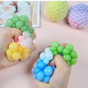 Squeeze Toy Colorful Squeeze Hand Grasp Pressure Ball Fidgets Decompression Flour Ball Toy - Product Image 1