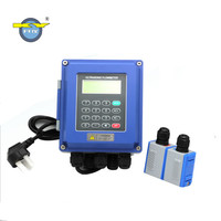 Fixed Ultrasonic Flow Meter for Large Pipe No Pressure Drop Digital Water Flowmeter for Irrigation