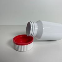 Conteneur à pilules en plastique PET de qualité alimentaire de 60 ml et 100 ml, couleurs personnalisées, bouchon à clapet, impression à l'écran pour capsules de vitamines, gommes