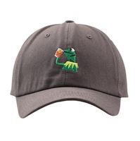 Casquette de sport personnalisée tendance, 6 panneaux, marron, avec logo brodé de personnage de dessin animé, casquette de baseball unisexe