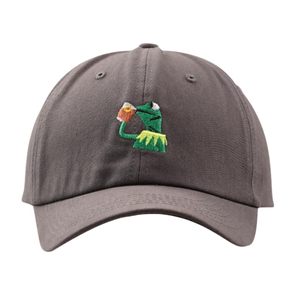 Casquette de sport personnalisée tendance, 6 panneaux, marron, avec logo brodé de personnage de dessin animé, casquette de baseball unisexe - Product Image 2
