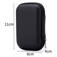 Tas EVA Keras Logo Kustom Portabel Tahan Banting  Pouch Kompak Serbaguna Kotak Penyimpanan Kabel Earphone Hard Disk