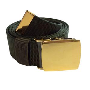 Cinturón de <span class=keywords><strong>hombre</strong></span> verde cincel trenzado de nailon personalizado de fábrica de China de 35mm de ancho - Product Image 3