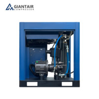 Compresseur d'air silencieux Giantair 7,5 kW 10 CV 20 CV 50 CV Compresseur d'air à vis stationnaire à refroidissement par air Pompe à entraînement direct