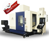 Offre Spéciale Centre d'usinage CNC à 5 axes vertical à broche unique BT40 de conception italienne et production JV (avec table inclinable)