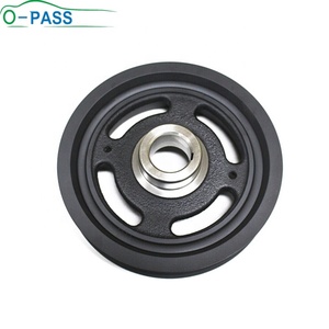 พูลเลย์เพลาข้อเหวี่ยง OPASS สำหรับเครื่องยนต์ NISSAN 1.6 รุ่น TIIDA MARCH LIVINA GENISS C-GEAR NV200 D50 และ Infiniti ESQ HR16DE 12303-ED50A - Product Image 1