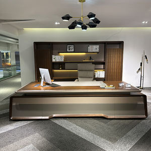 Scrivania direzionale classica scrivania da ufficio scrivania da <span class=keywords><strong>lavoro</strong></span> a forma di L per la gestione dell'ufficio - Product Image 2