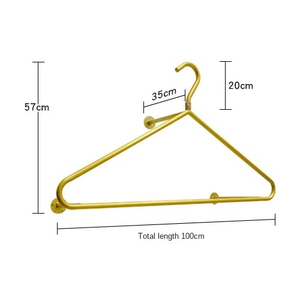 Giá Treo Quần Áo Bằng Kim Loại, Giá Treo Tường Trưng Bày, Kệ Sắt Trang Trí Đơn Giản Cho Cửa Hàng Quần Áo Bằng Kim Loại - Product Image 5
