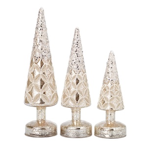 <span class=keywords><strong>Vintage</strong></span> Mercure Couleur Changeante LED Verre Arbre De Noël Décoration De Table - Product Image 1