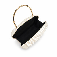 Sacs à main de soirée en métal au design tendance, poignées personnalisées, couleurs unies, sacs de fête de mariage en acrylique, vente en gros d'usine, pochettes pour femme