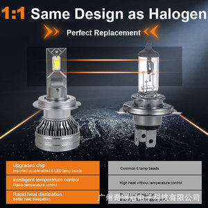 Qidewin H4 <b>Led</b> <b>Headlights</b> 15000Lm 70W High Power Car <b>Headlight</b> Bulbs For Auto Lighting - Product Image 4