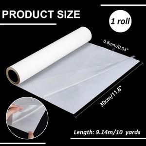 1 rouleau de tissu thermofusible double face en TPU, blanc 10 mètres/rouleau, utilisé pour les articles faits à la main et l'ensemble d'autocollants faits à la main - Product Image 2