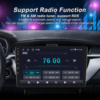 Autoradio Android universel 9 pouces, écran 2.5D, CarPlay sans fil, Android Auto, navigation GPS, radio FM RDS, caméra arrière AHD, unité principale