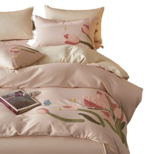 Juego de 11 Piezas de Ropa de Cama de Algodón de Fibra Larga para Otoño e Invierno, Totalmente Cepillado, Relleno de Lana Pura, Funda de Edredón y Sábanas de Calidad - Product Image 5