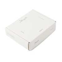 Boîtes d'expédition de vêtements chapeau personnalisé ondulé blanc avec carte de remerciement pour les petites entreprises vente en gros