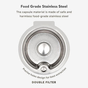 Cápsulas <span class=keywords><strong>de</strong></span> Café Reutilizables Tassi Mo <span class=keywords><strong>de</strong></span> Acero Inoxidable 304, Fáciles <span class=keywords><strong>de</strong></span> Limpiar, con Tapa <span class=keywords><strong>de</strong></span> Silicona - Product Image 5