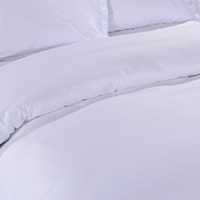 Housse de couette blanche 100% coton de haute qualité hôtel cinq étoiles produit de lit simple literie en gros de qualité supérieure