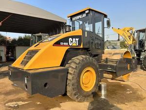 Rodillo Vibratorio de un Solo Tambor Caterpillar CS-683E Usado, Compactador Original de EE. UU. para Construcción de Carreteras - Product Image 4