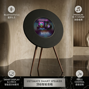 Haut-parleur sans fil sur pied intelligent R1 avec écran d'affichage des paroles d'album, haut-parleur de luxe pour la maison, pour salon, son puissant 1200W, ultra-large - Product Image 6