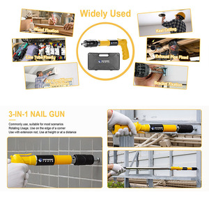 Herramienta de Remachado Manual Ajustable de 5 Velocidades para Fijación en Paredes de Concreto y Ladrillo con 4 Varillas Extensibles para Instalación en Techos - Product Image 4