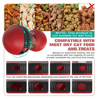 Distributeur de friandises amusant pour chat, boule distributrice de nourriture à alimentation lente, jouet de puzzle avec son d'oiseau