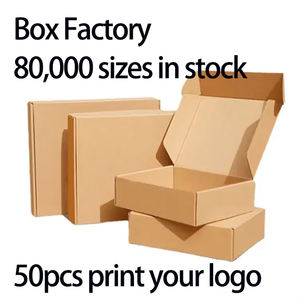 50 pièces, Chine, Guangdong, vente en gros, logo personnalisé, emballage cadeau de luxe en carton de qualité supérieure, matériaux recyclés, emballage kraft pour envoi postal - Product Image 6
