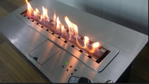 Caminetto a Bioetanolo Moderno da Incasso 1000mm con Luce LED, Riscaldamento Rapido <span class=keywords><strong>per</strong></span> Interni - Product Image 4