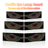 Lumière LED Devil Eyes colorée 18W pour vitre arrière de voiture, USB dynamique, 11 modes, décoration pour SUV, camion, pick-up, camping-car, pare-brise