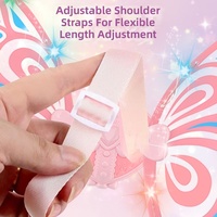 Cadeau pour enfants : Accessoire dorsal lumineux, ailes de papillon électriques avec motif de fée ange
