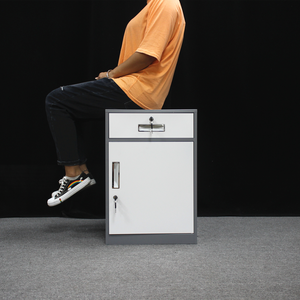 Meuble de bureau : Meuble de rangement sous bureau demi-hauteur en acier avec tiroirs - Product Image 1