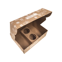 Emballages personnalisés en gros pour plats à emporter, snacks, pâtisseries, pliages alimentaires en papier kraft, laminage mat, recyclables