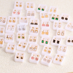 Pendientes de Acero Inoxidable con Baño de Oro de 18K, Diseño de Lazo, Minimalistas, Modernos, Resistentes al Agua, No se Deslustran, para Regalo de Fiesta de Verano, Joyería de Moda - Product Image 3