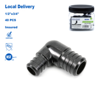 Coude réducteur KING SMART F2159/PEX B 1/2"*3/4" sans plomb, certifié NSF UPC, raccord PPSU pour plomberie (Livraison gratuite aux États-Unis et au Canada)