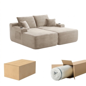 Fast Delivery US Warehouse Modern Modular Cloud 2 Seater Loveseat Vacuum Compression in a Box for <b>Small</b> Space - Product Image 4